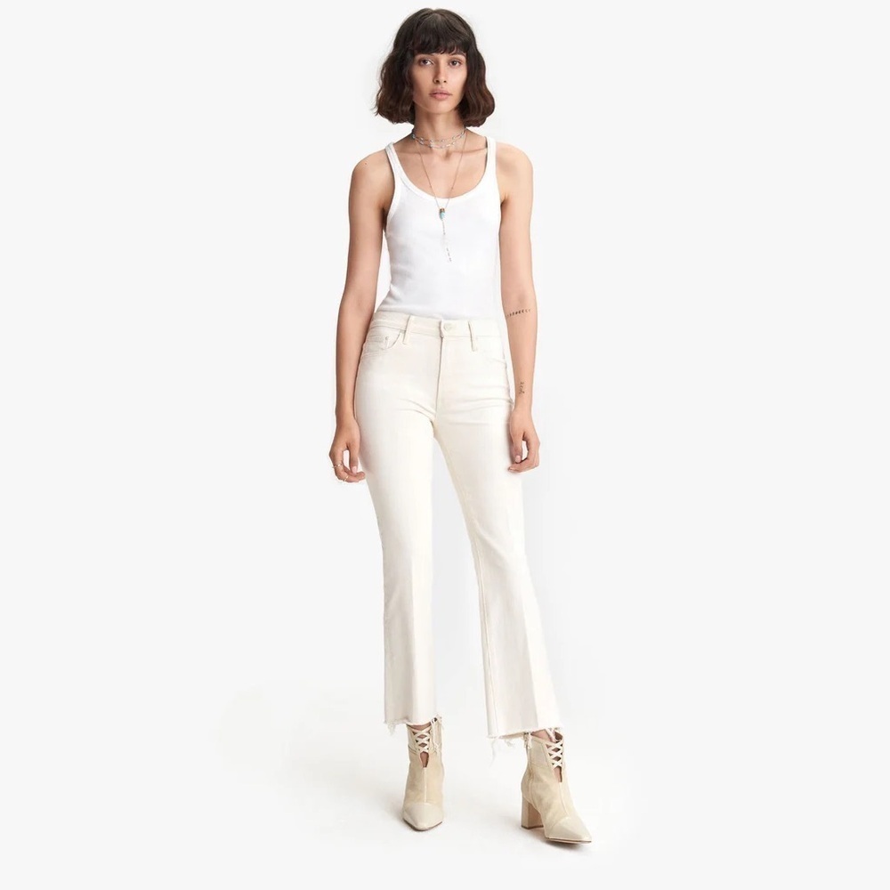 Mother Women’s the insider ankle Frey in act natural jeans size 25 cropped